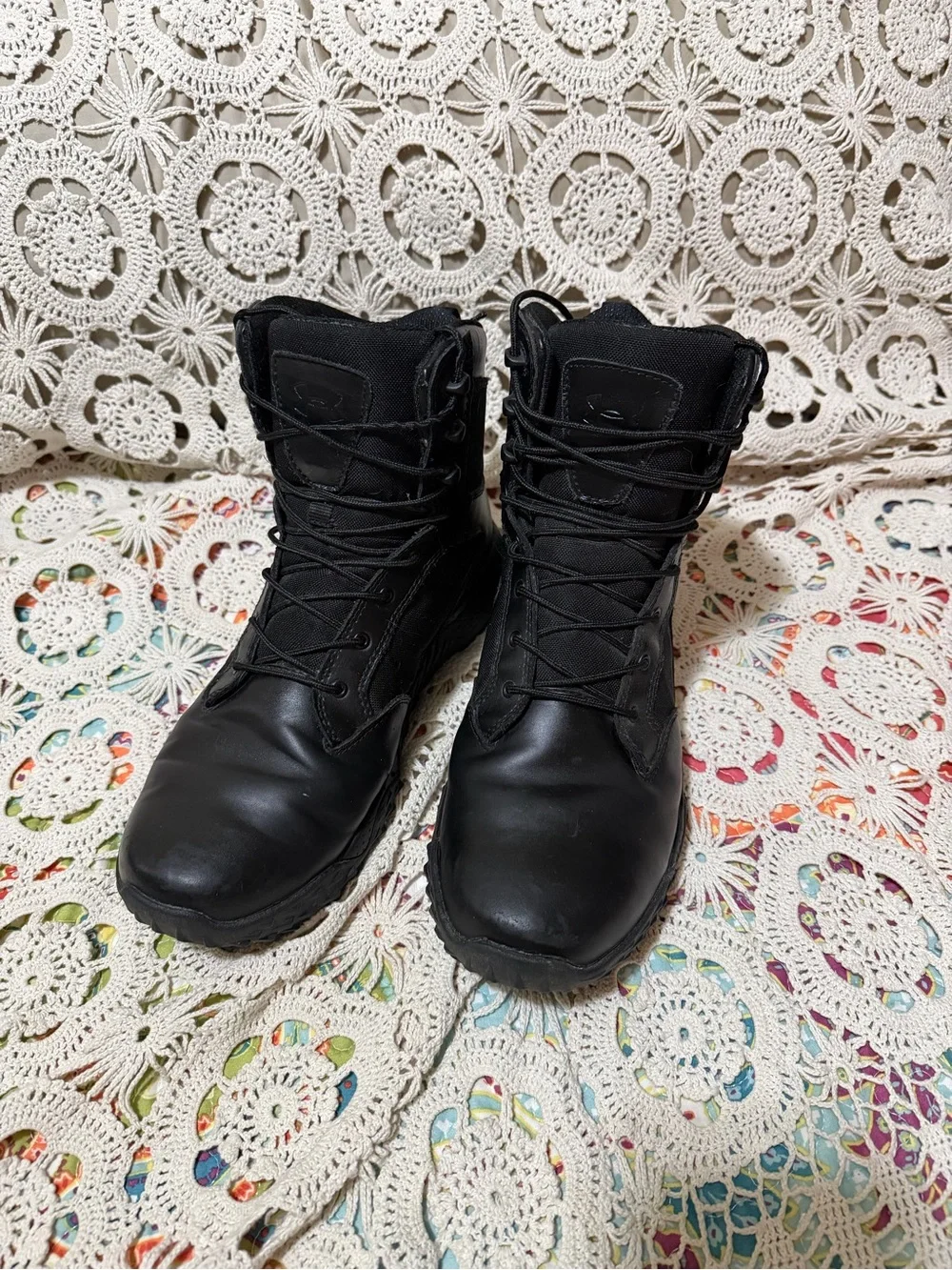 Under Armour Black Lace-Up Tactical Boots